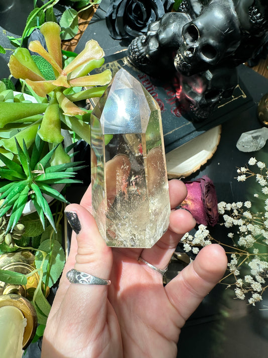 AAA grade natural citrine tower c
