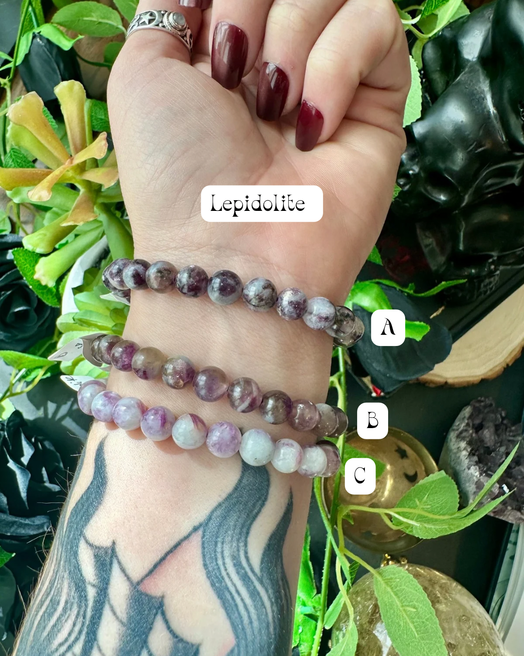 Lepidolite bracelet