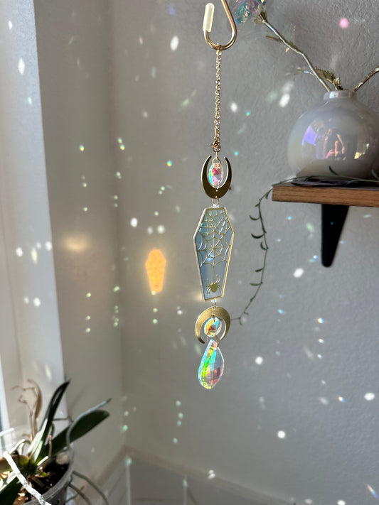 Coffin mini sun-catcher