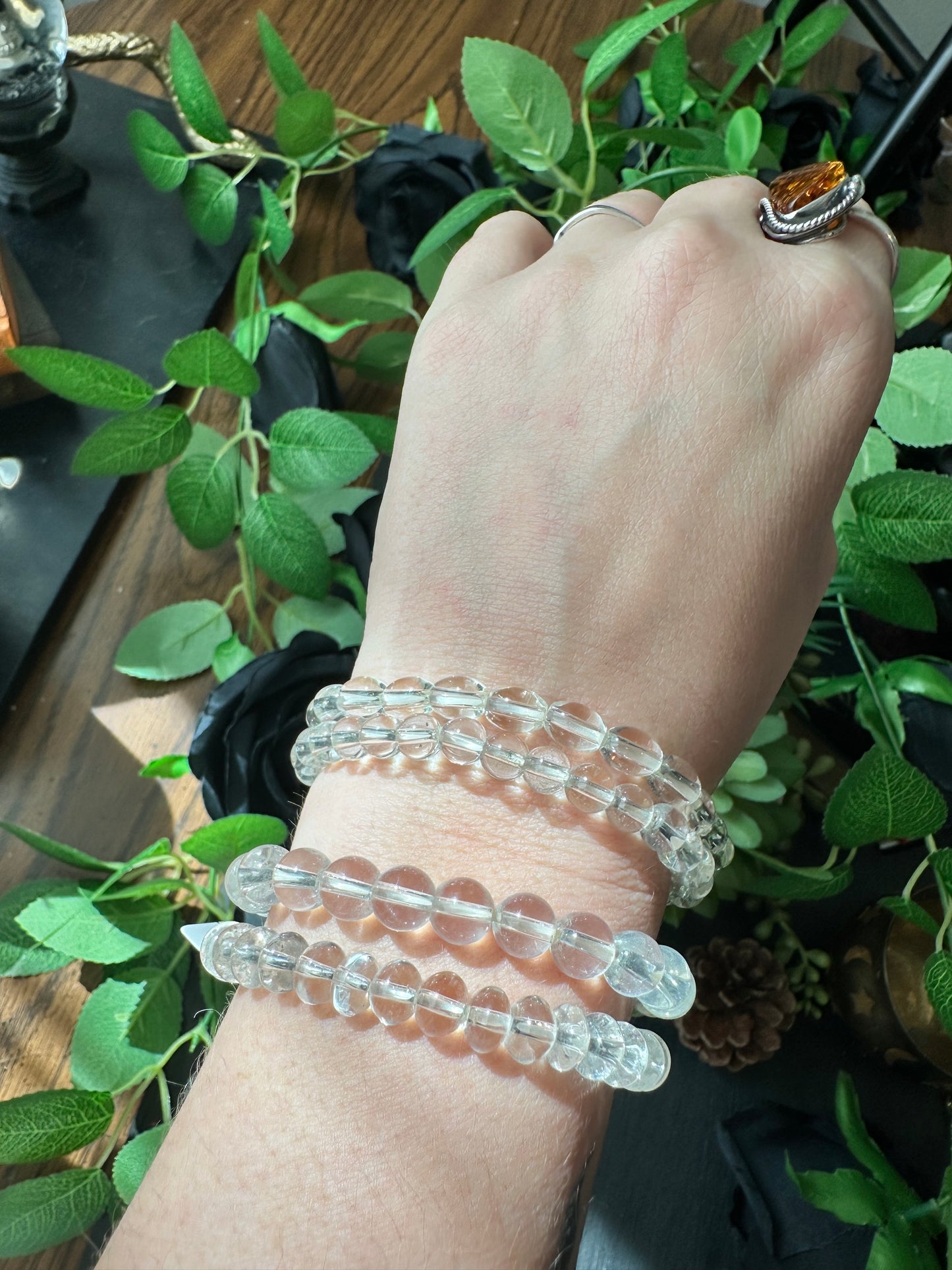 Clear quartz bracelet