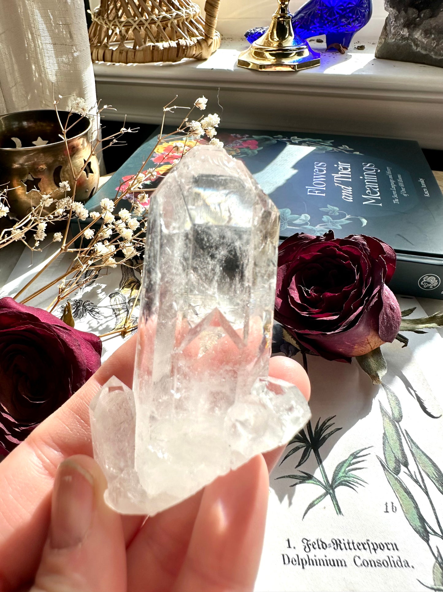 Clear quartz cluster H