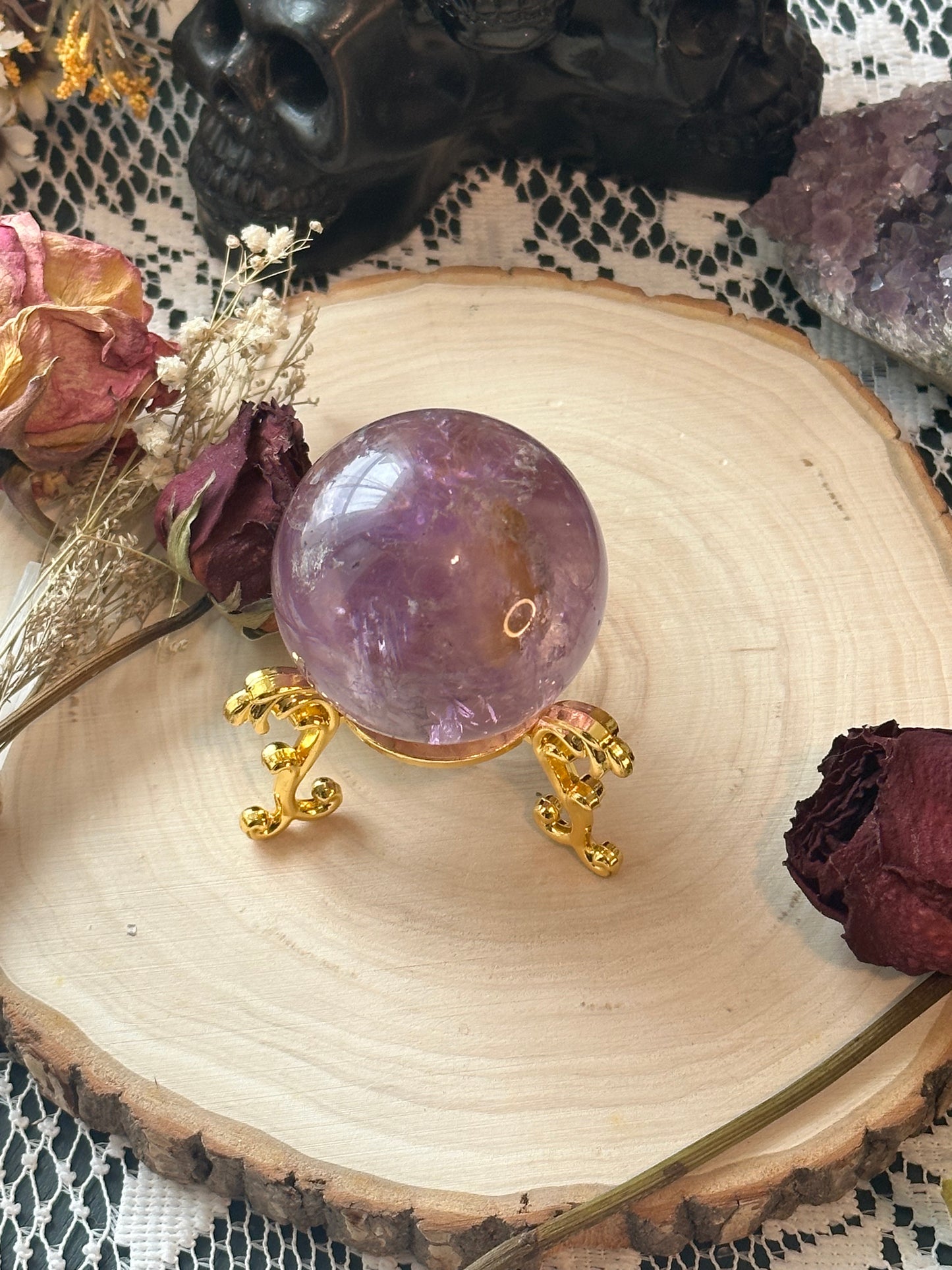 Amethyst sphere