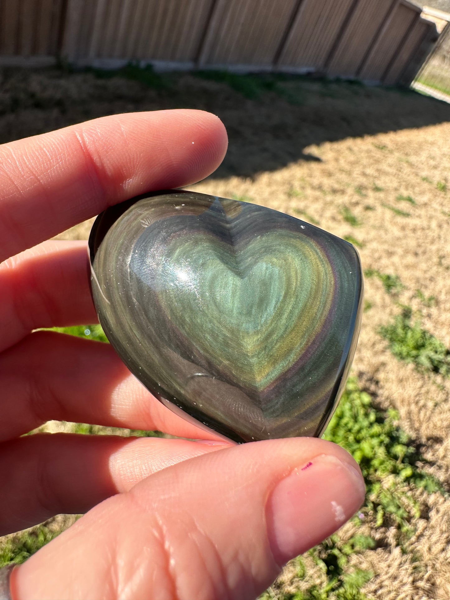 Rainbow Obsidian Shapes