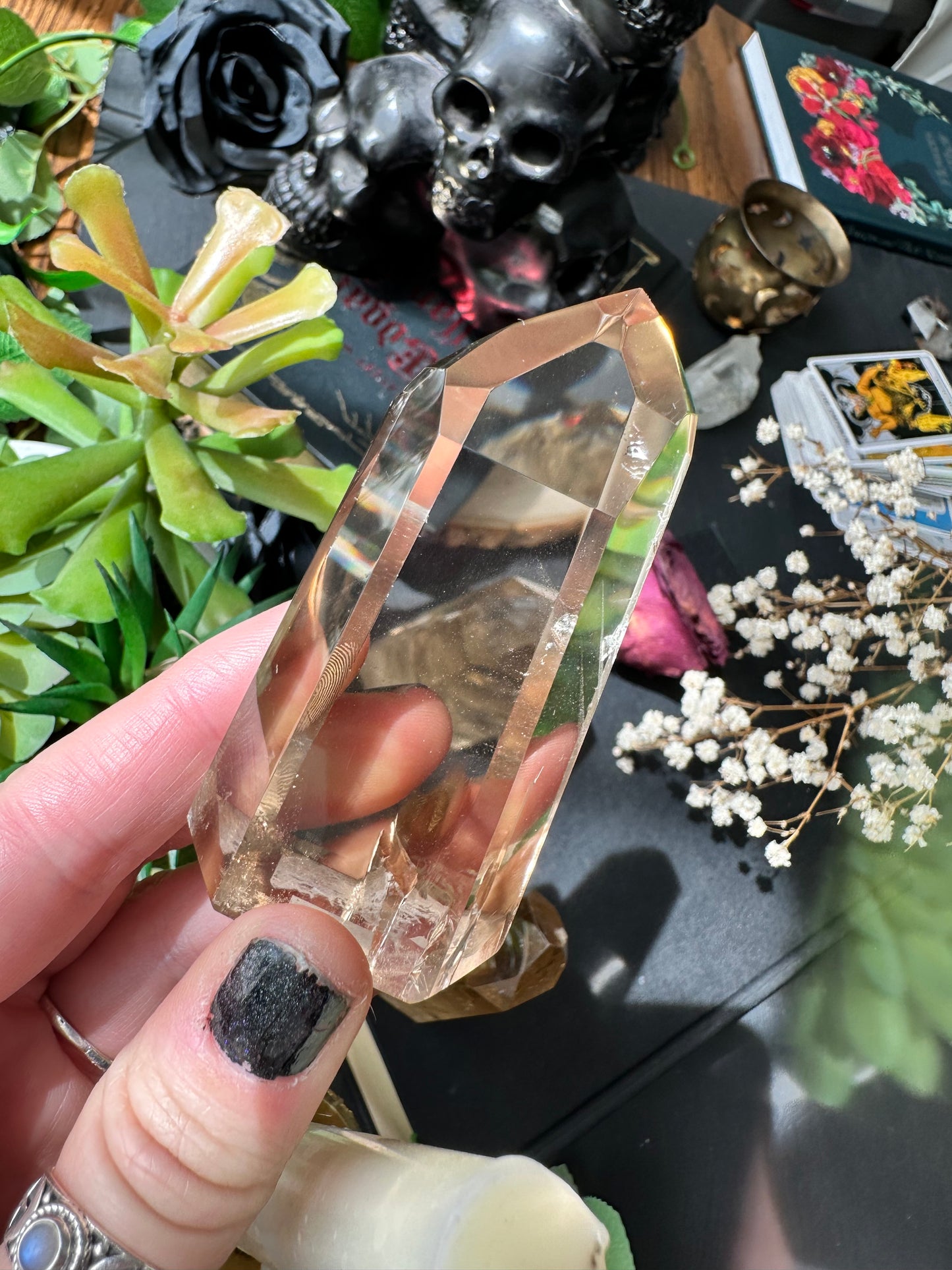 AAA grade natural citrine tower b