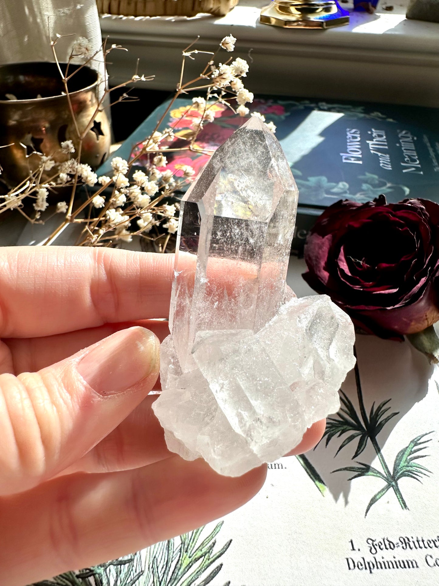 Clear quartz cluster G