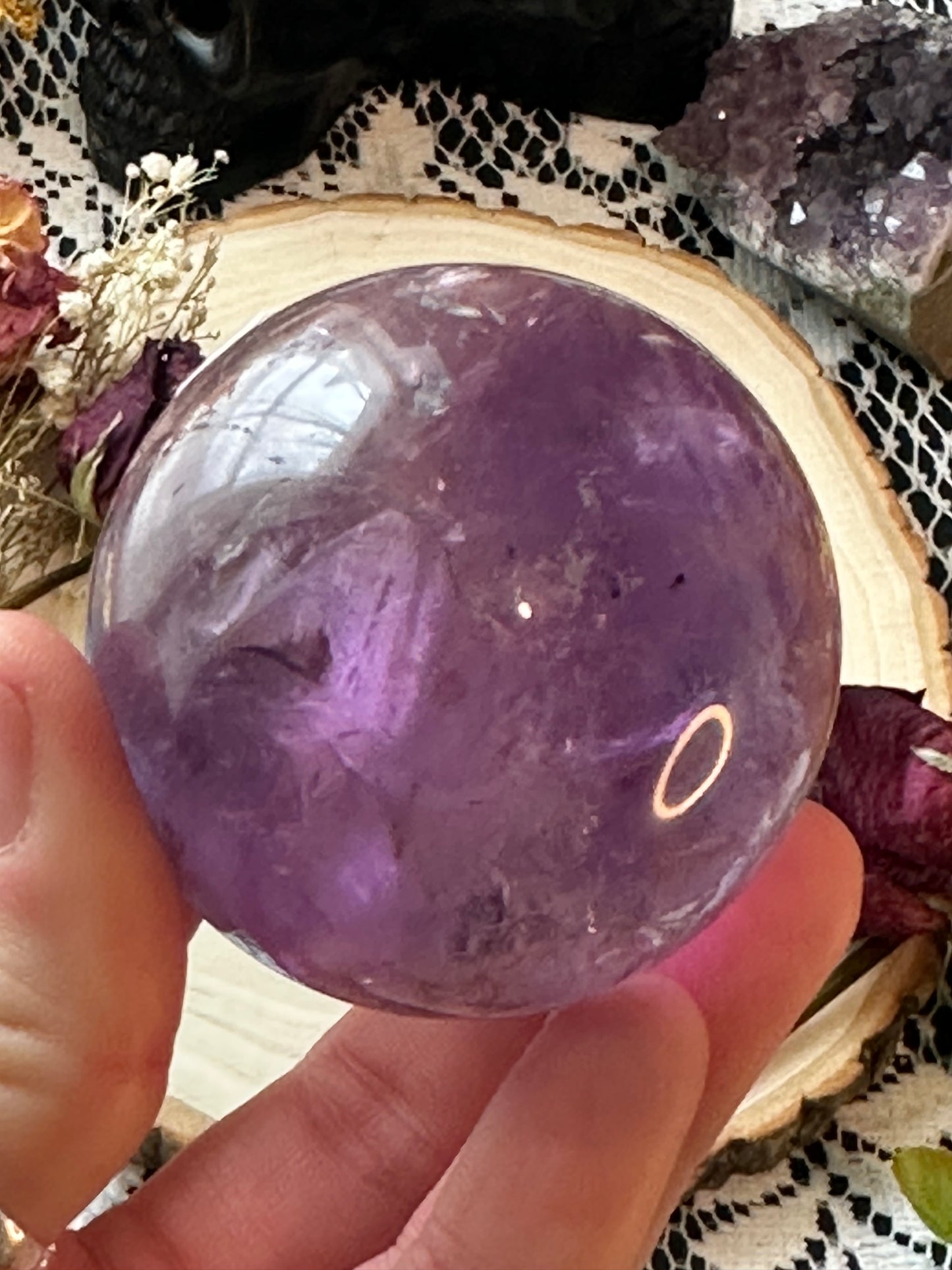 Amethyst sphere