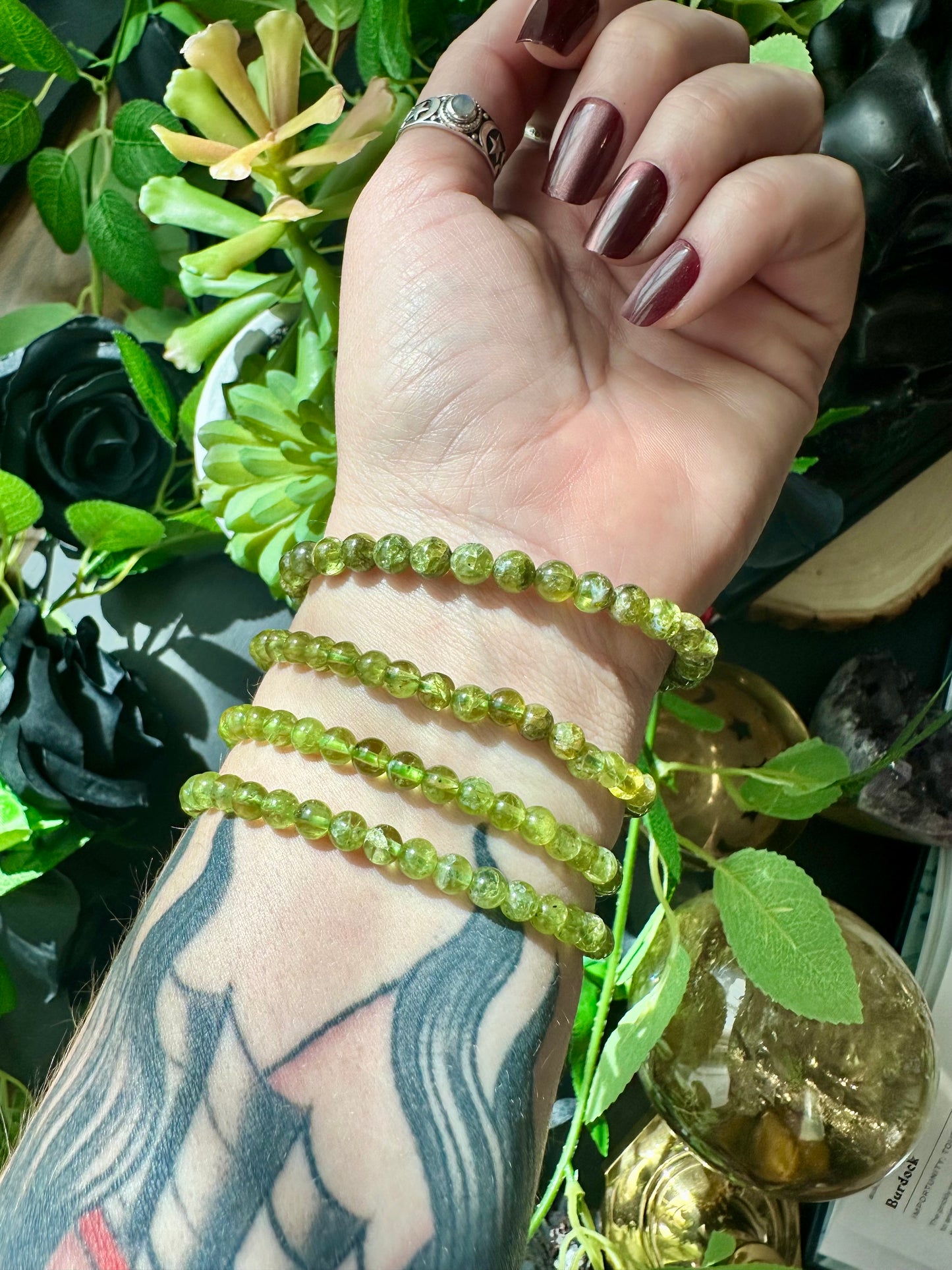 Peridot bracelet