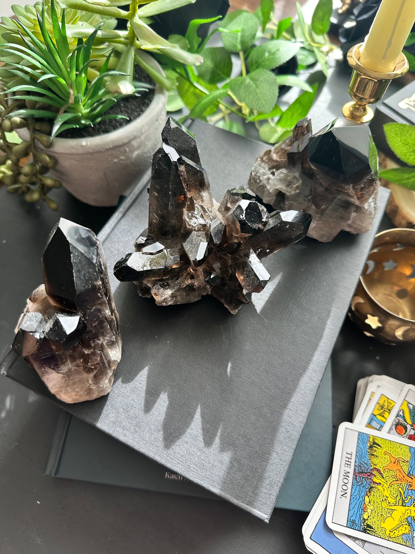 Smokey quartz cluster C
