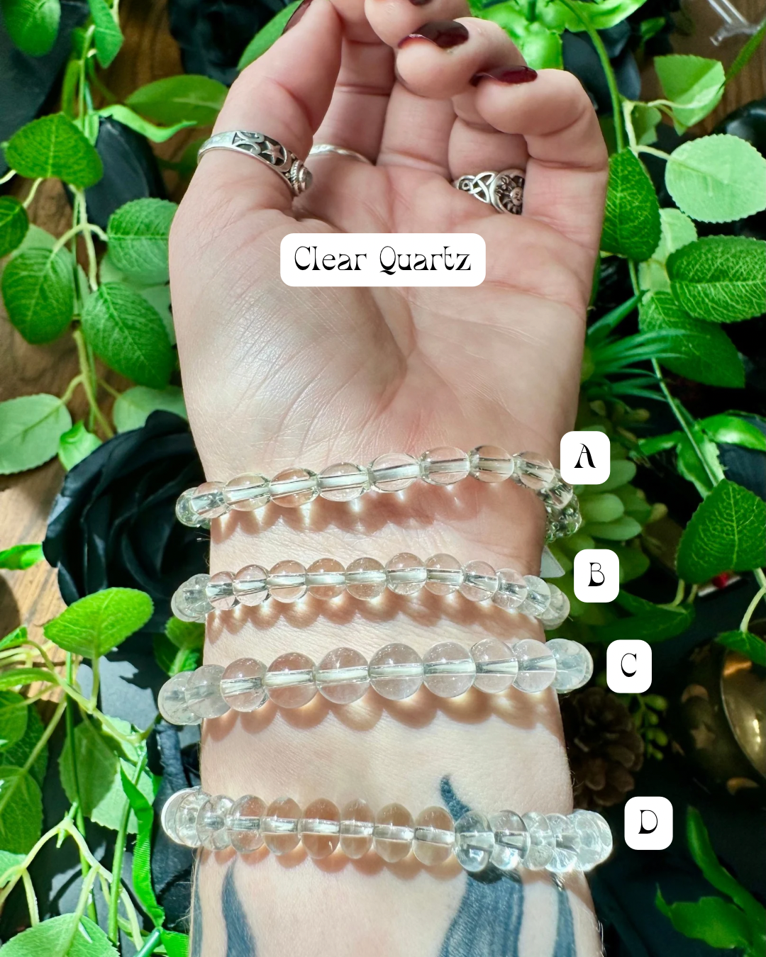 Clear quartz bracelet