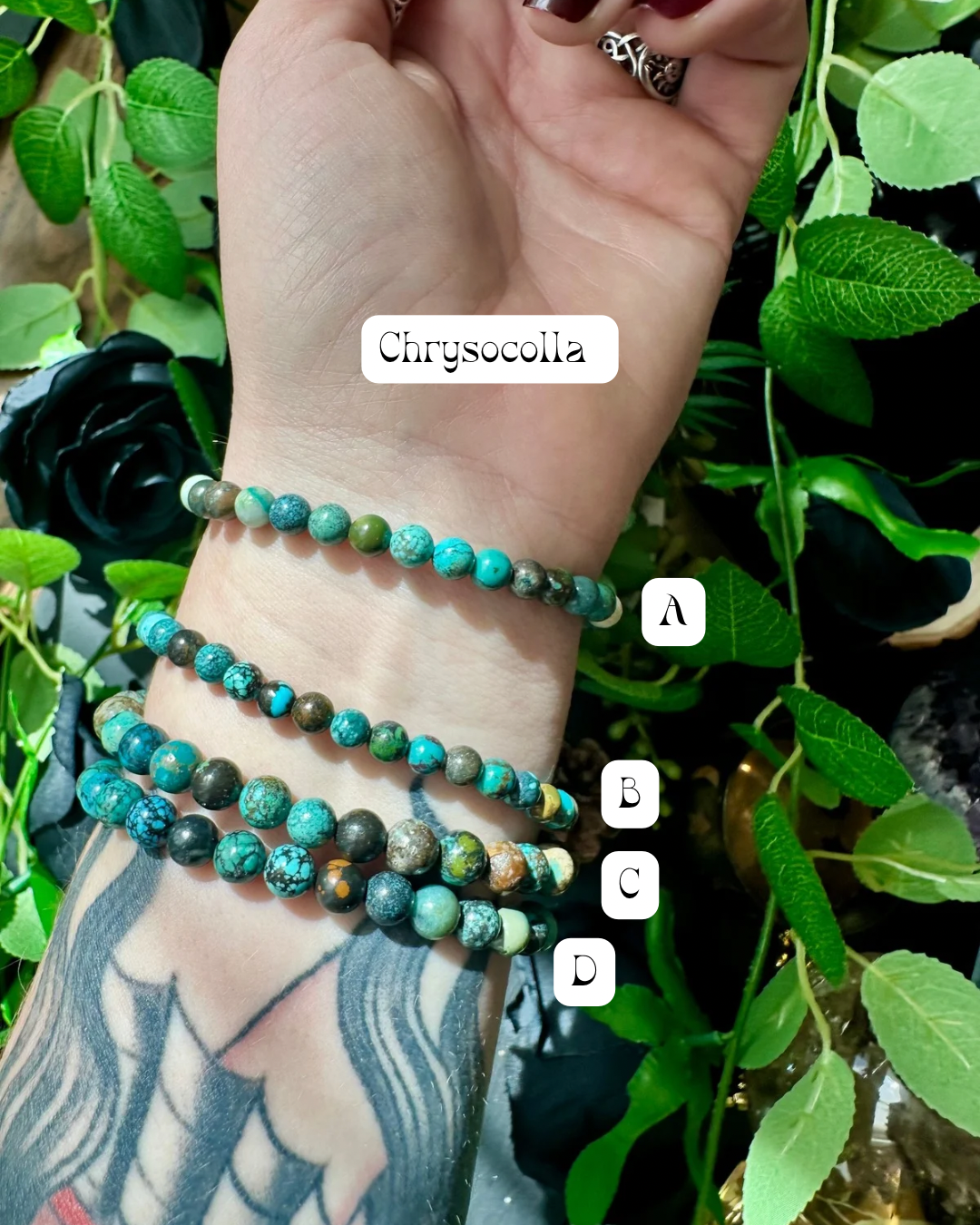 Chrysocolla bracelet