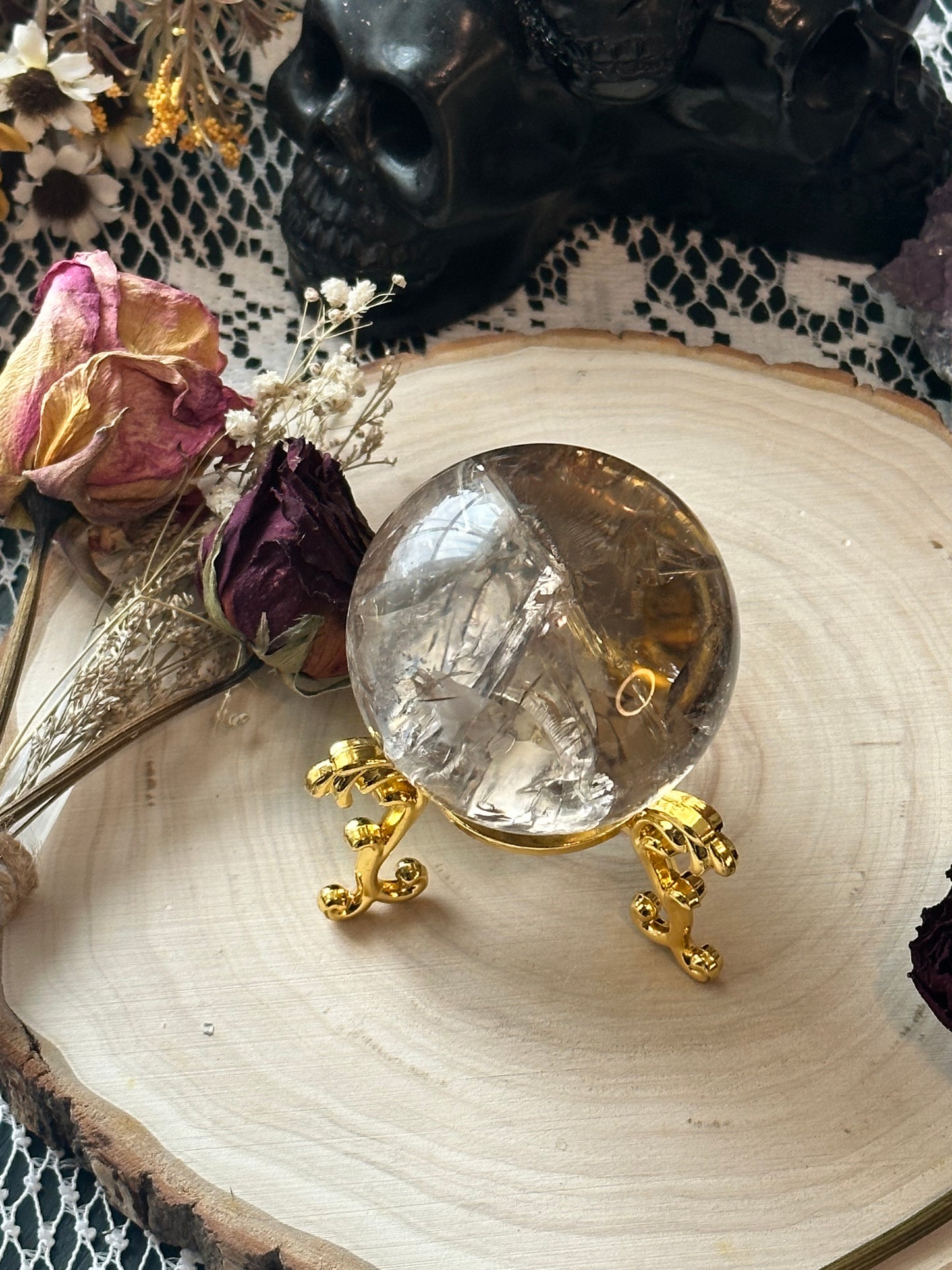 Smokey quartz sphere