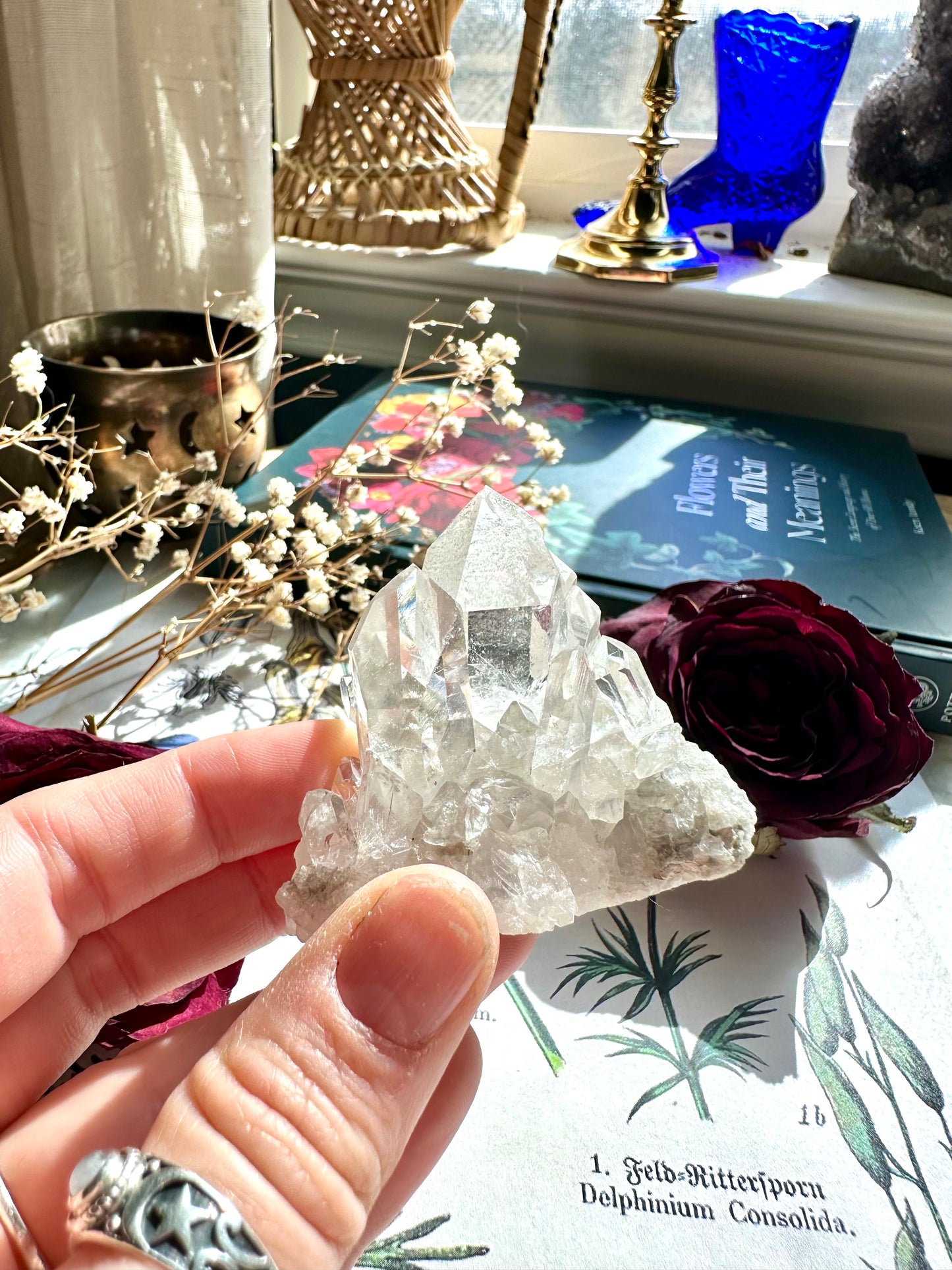 Clear quartz cluster E-imperfect tip *discounted*