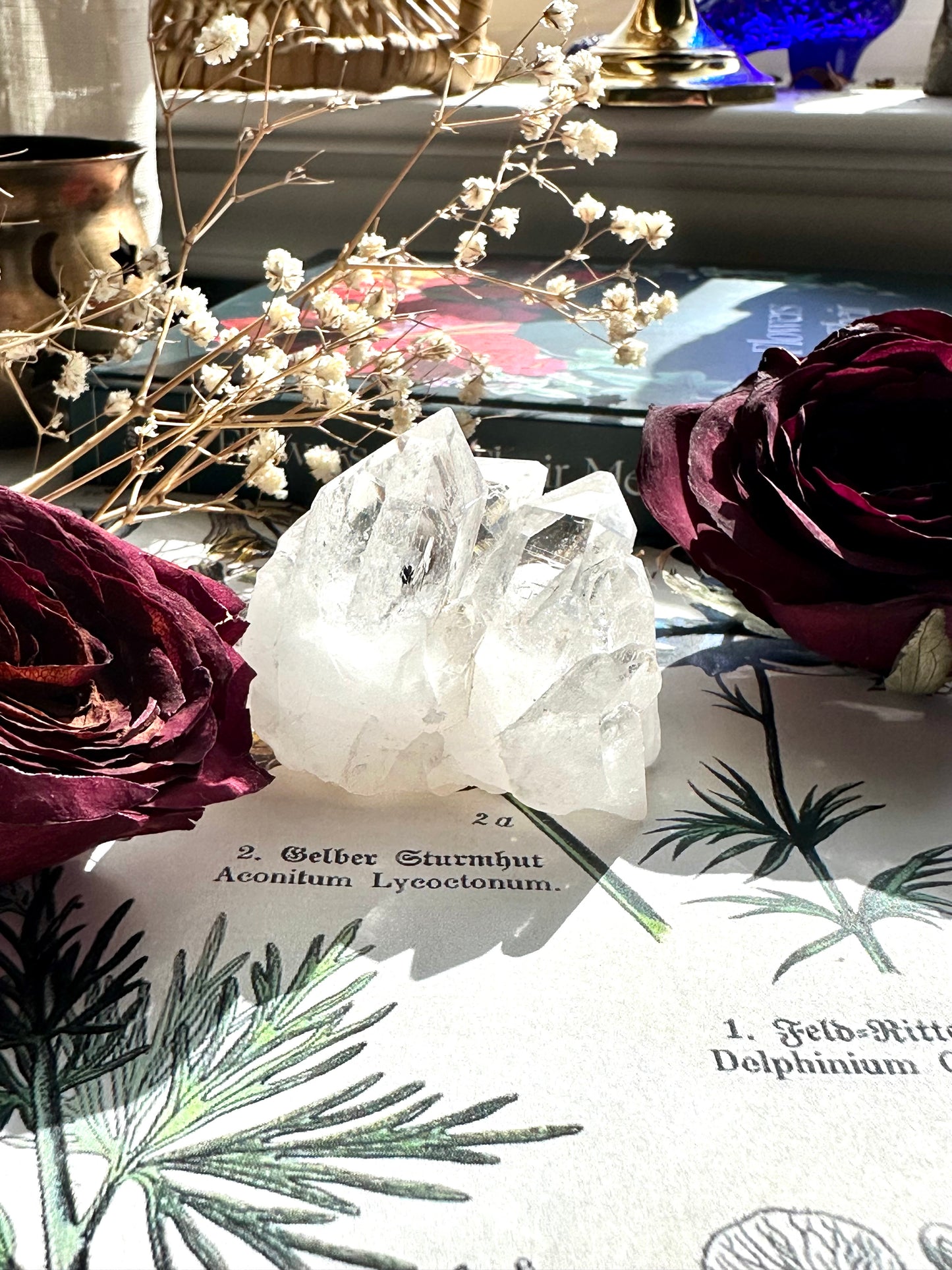 Clear quartz cluster D