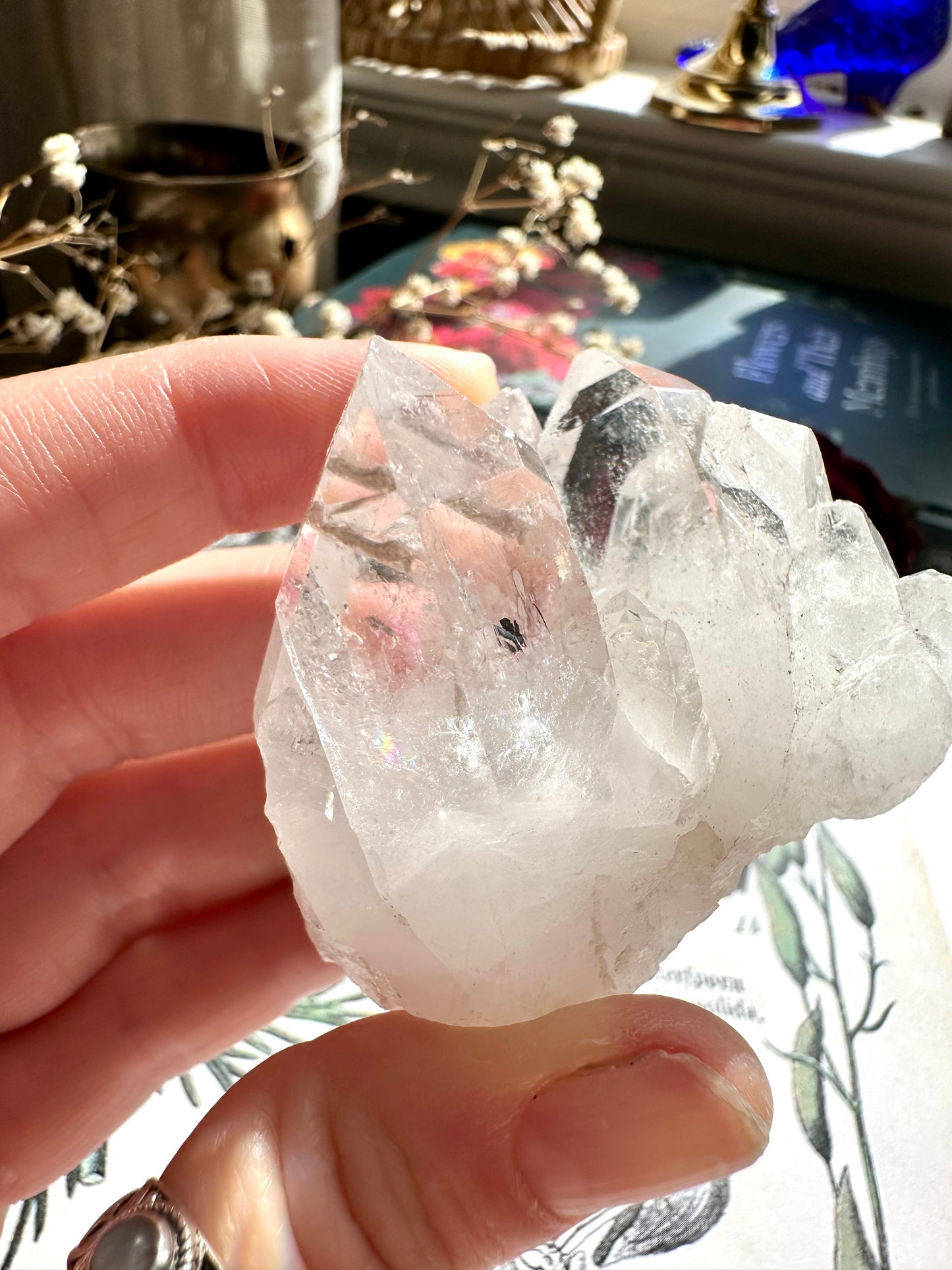 Clear quartz cluster D