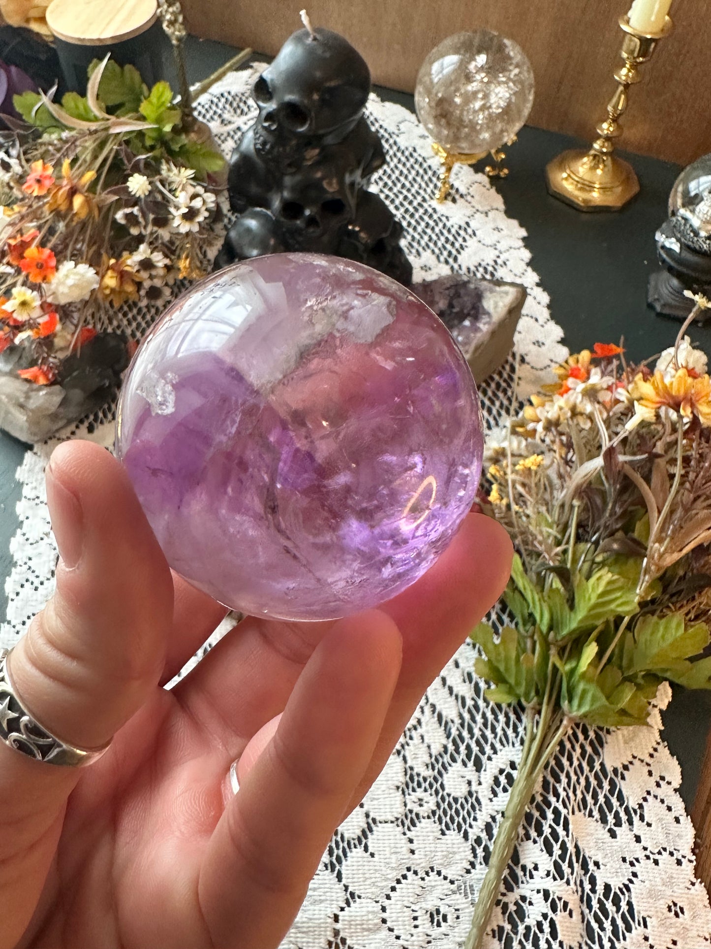 Amethyst sphere
