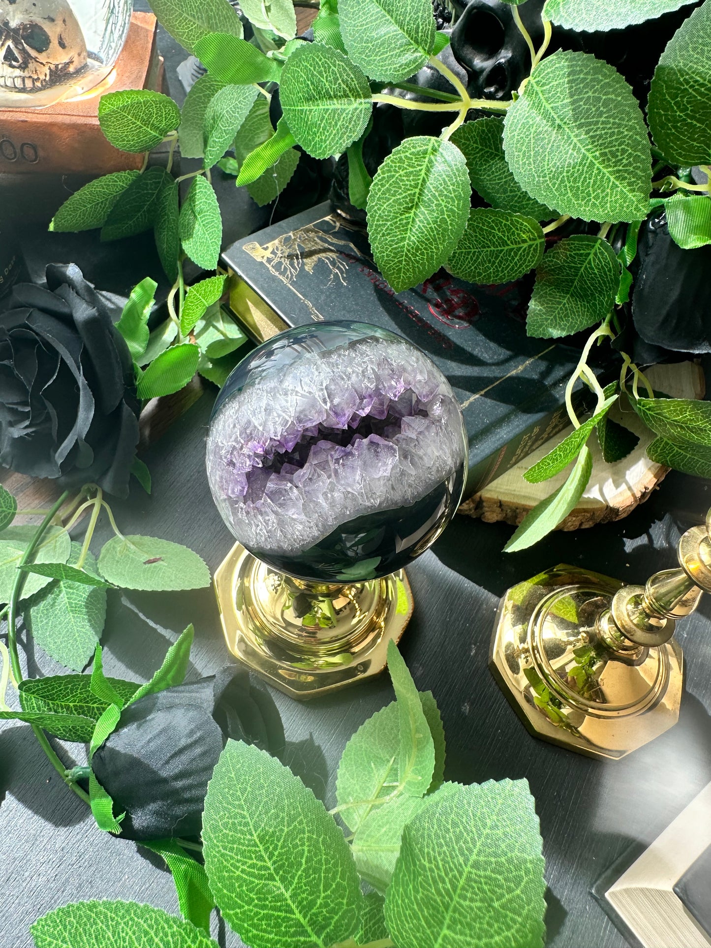 Druzy Amethyst sphere F
