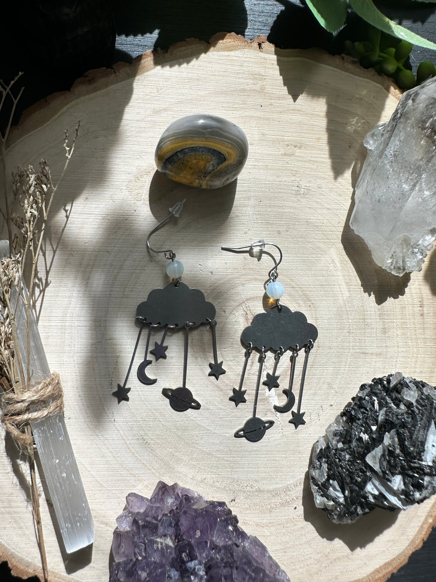 Opalite Celestial Cloud Earrings