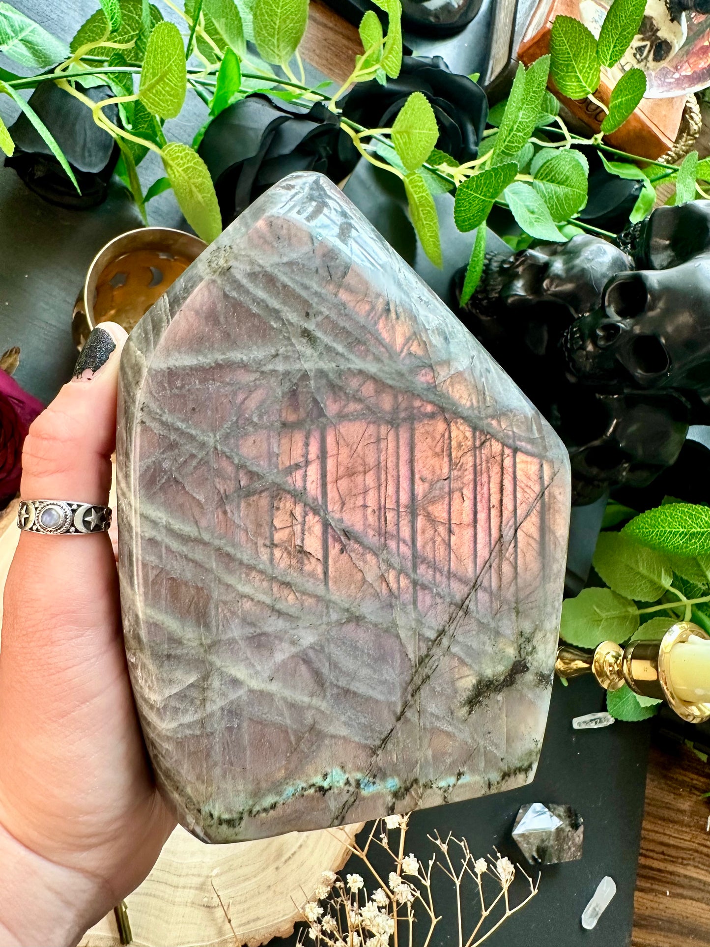 Extra Large Sunset Flash Labradorite Free Form