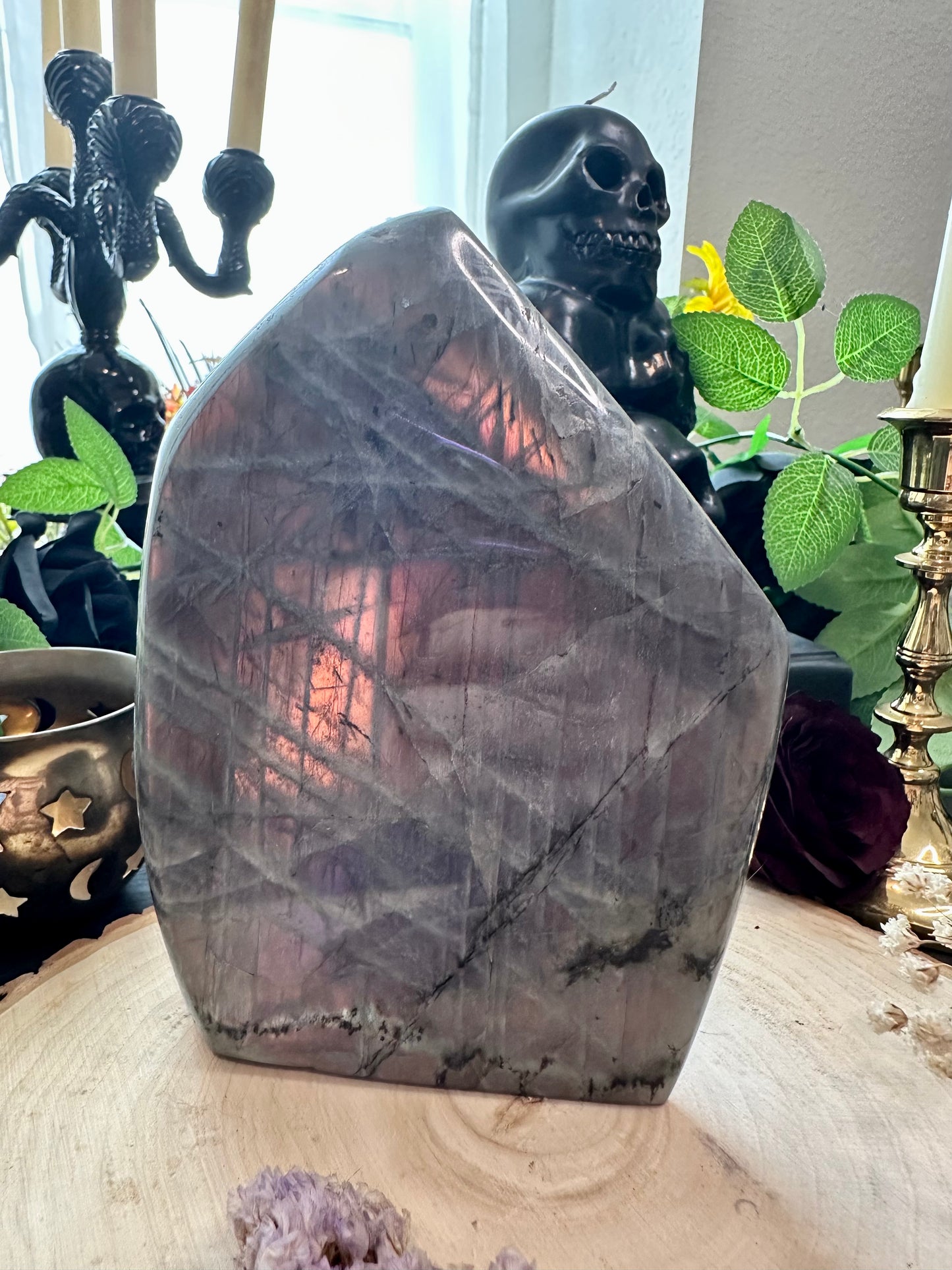 Extra Large Sunset Flash Labradorite Free Form