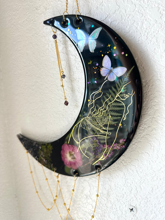 Beautiful bodies floral moon wall hangs