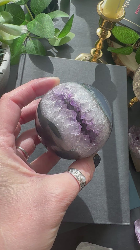 Druzy Amethyst sphere F