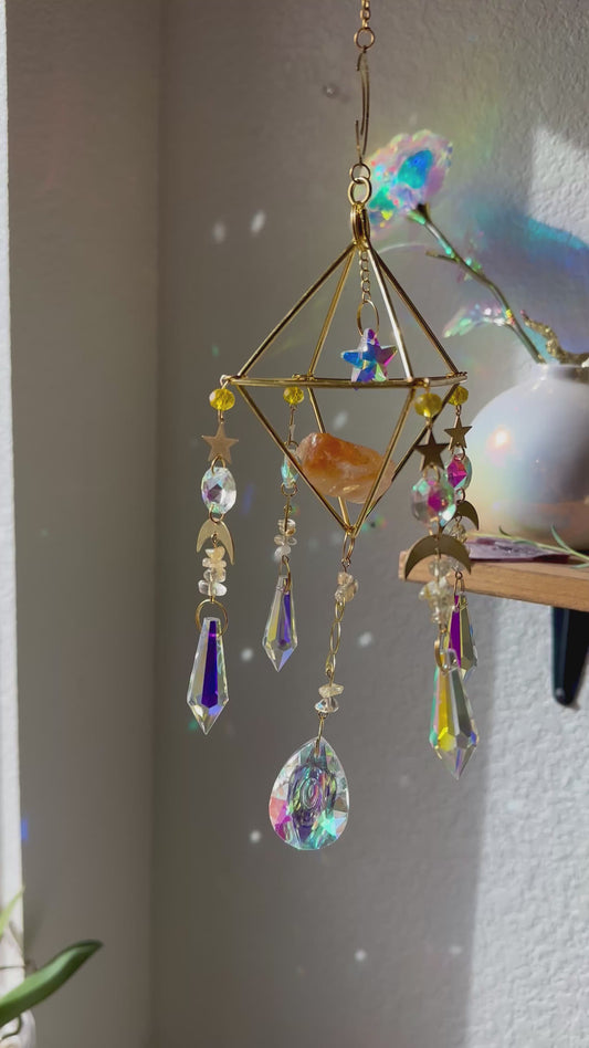 Citrine love suncatcher