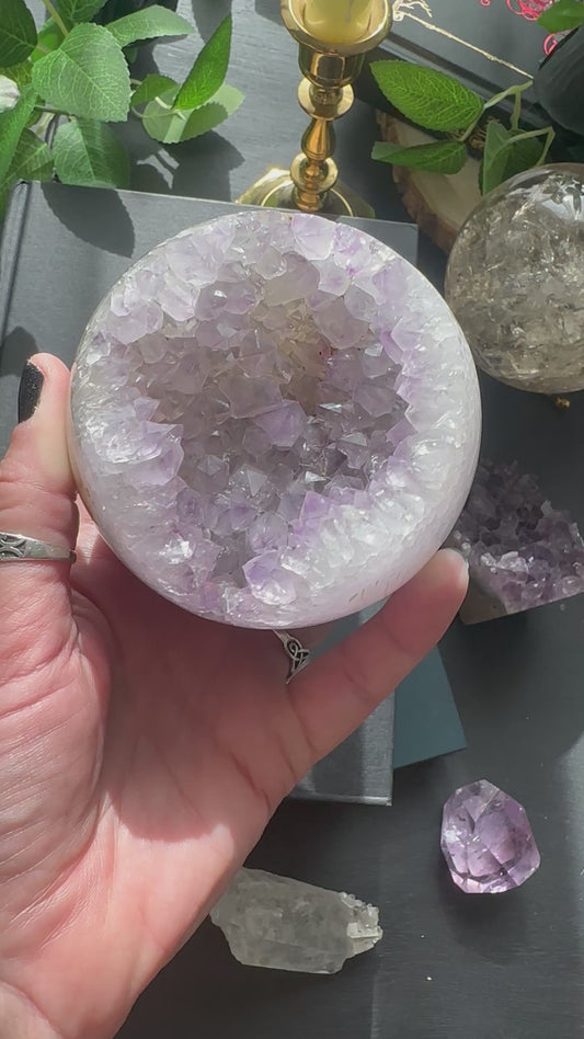 Druzy amethyst sphere A