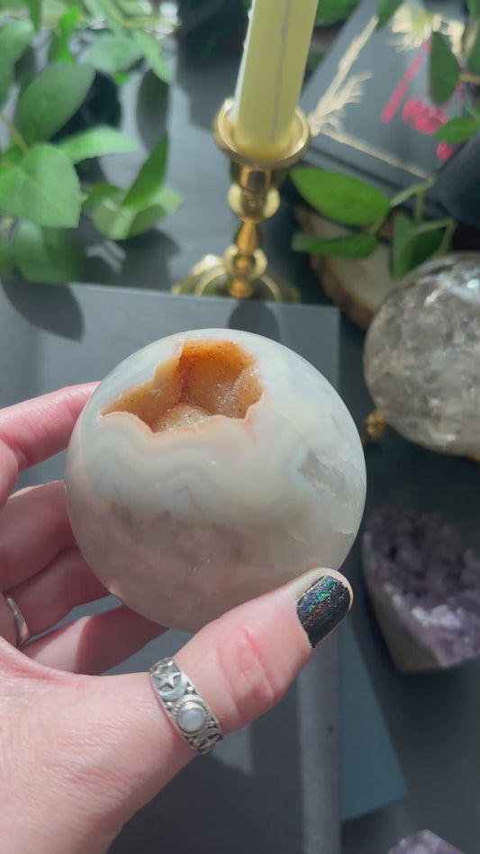 Druzy Agate Sphere B