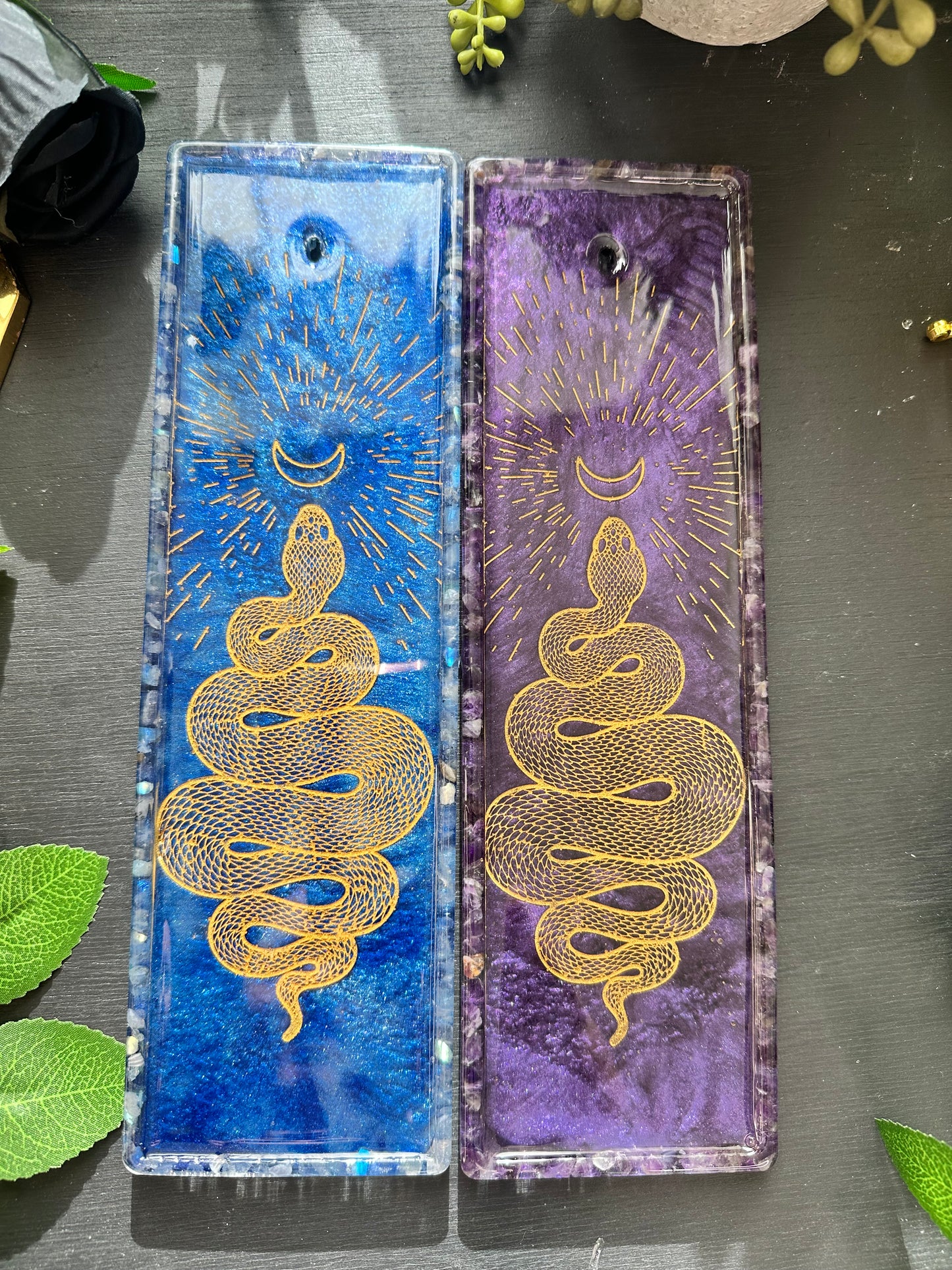 Labradorite Snake incense holder