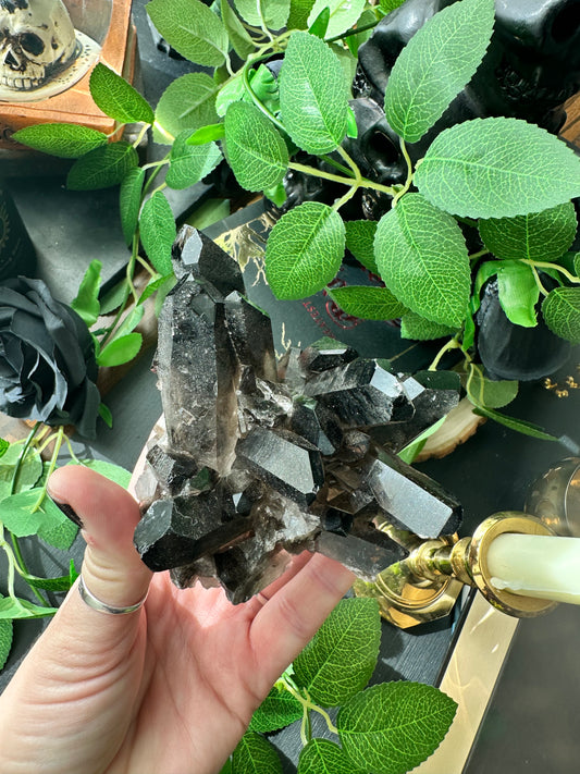 Smokey quartz cluster A