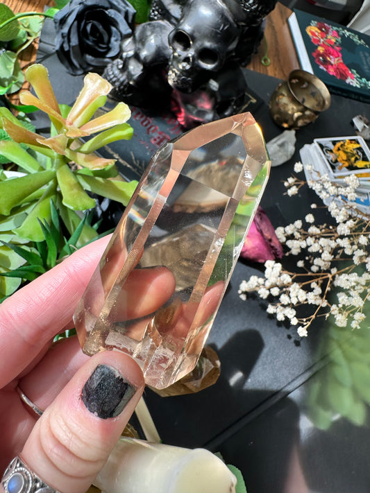 AAA grade natural citrine tower b