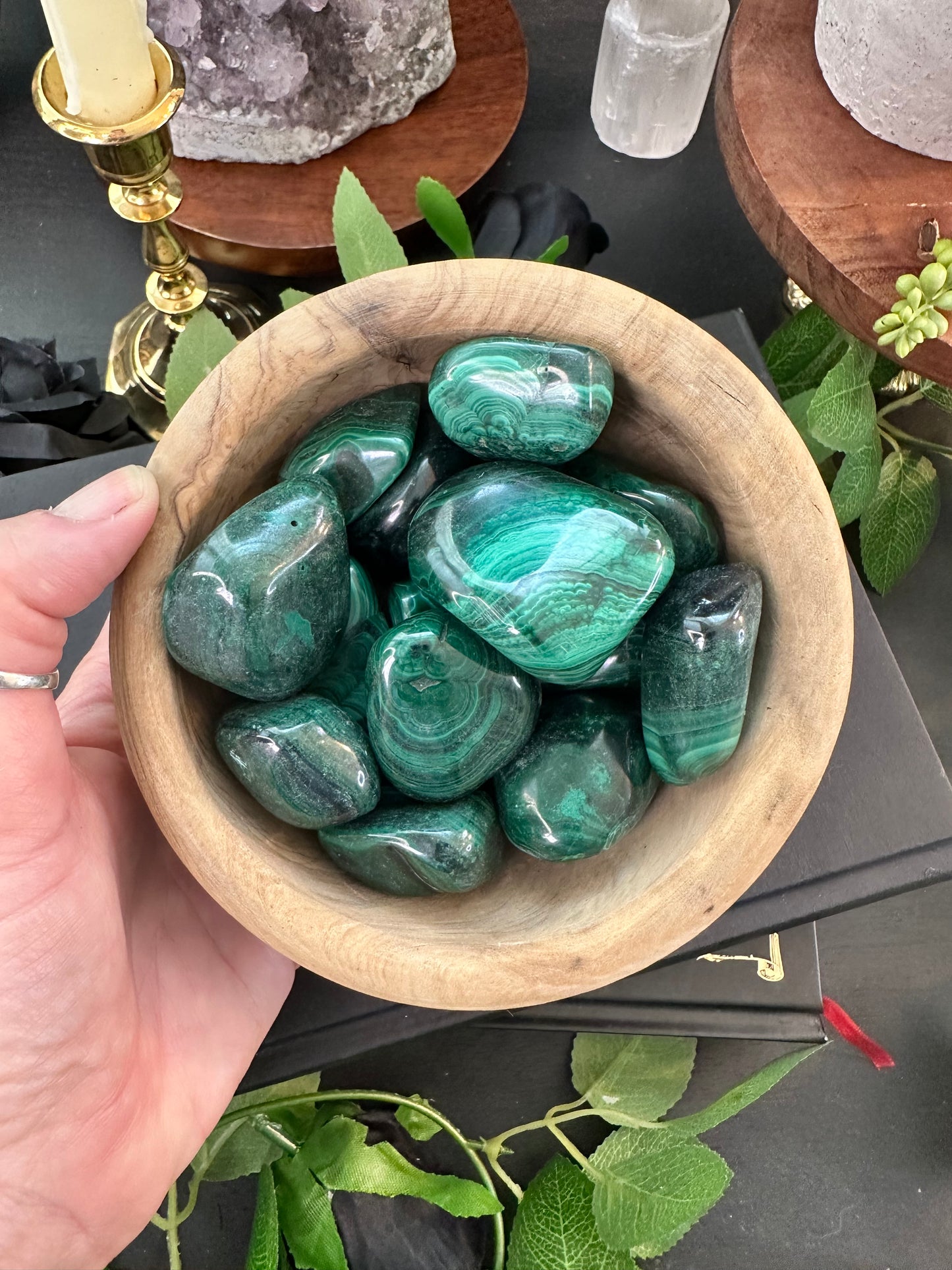 Malachite tumble