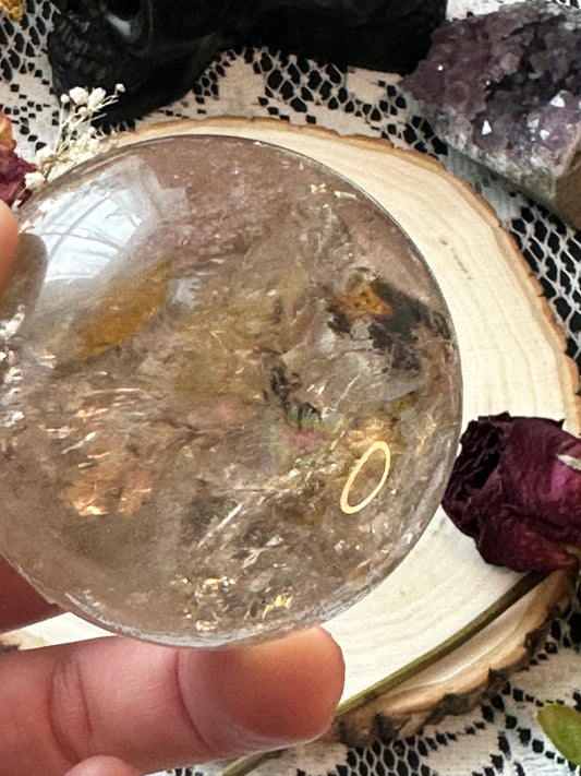 Garden quartz sphere