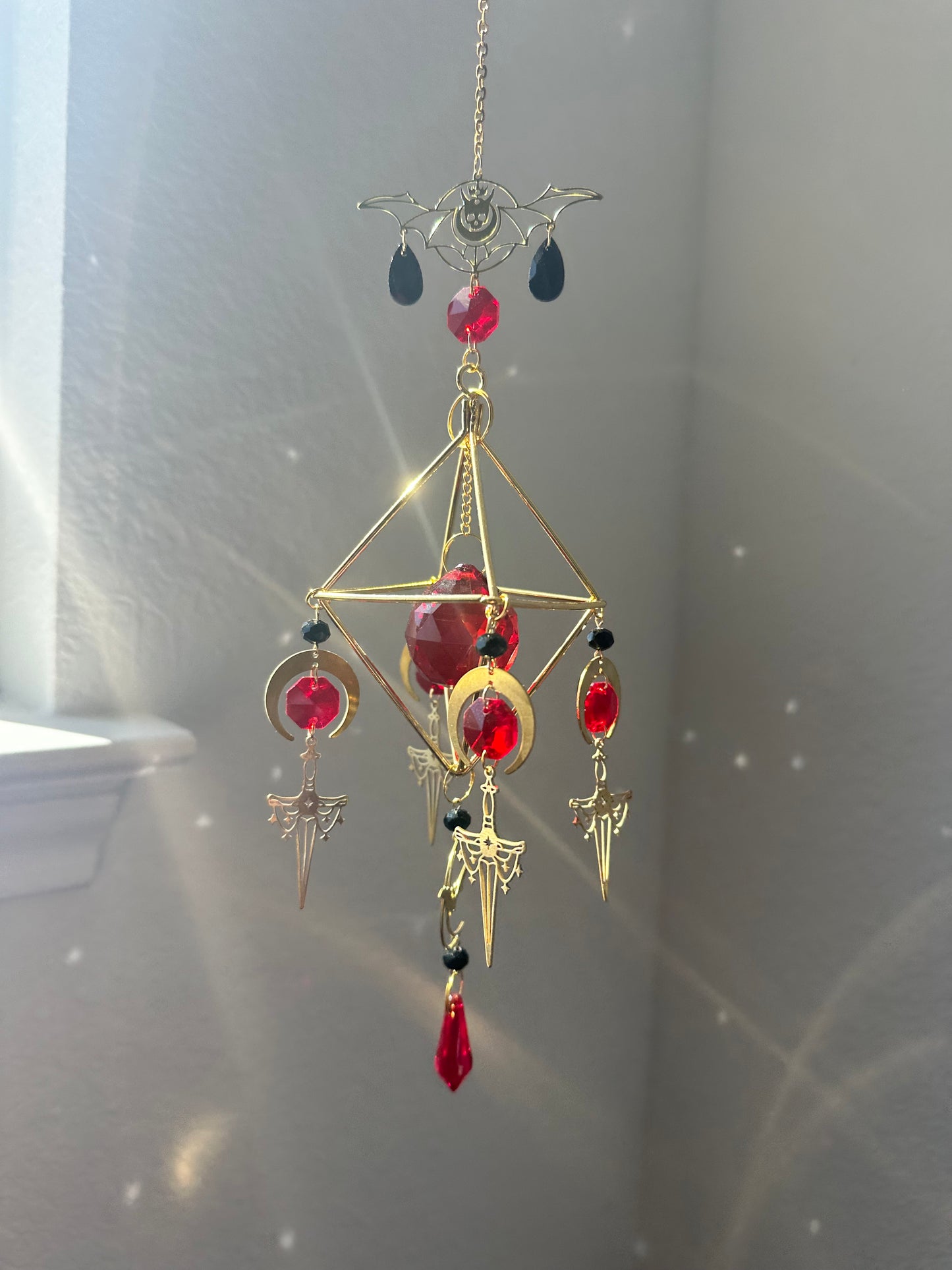 Vampire bat suncatcher wall hang