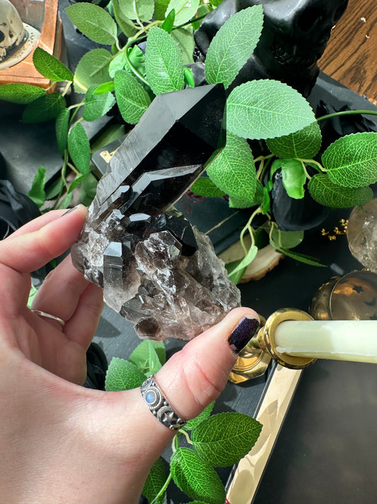 Smokey quartz cluster C