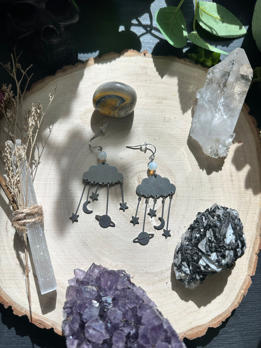 Opalite Celestial Cloud Earrings