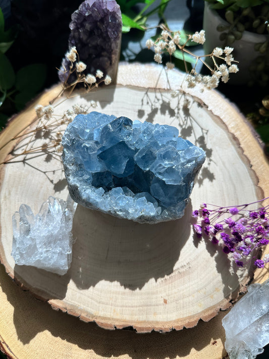 Raw Celestite Cluster