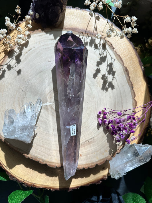 Amethyst tooth dagger wand