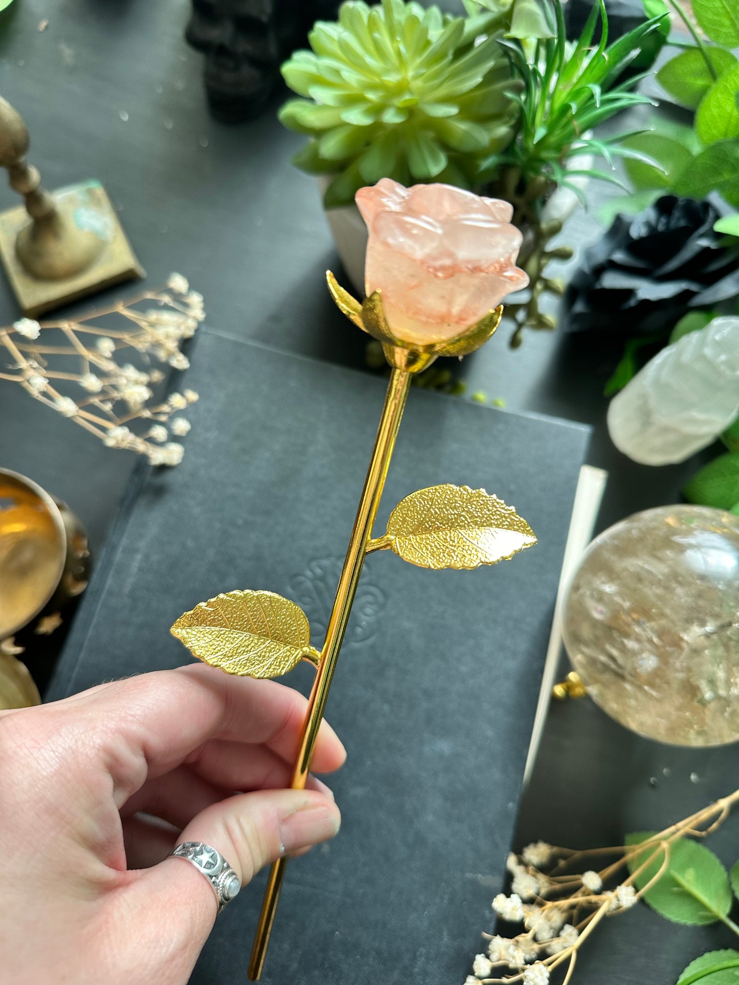 Forever Flower Crystal Rose Stem