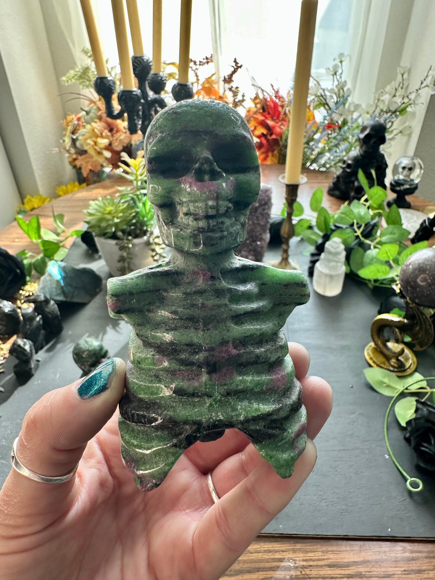 Ruby Zoisite Skelton torso