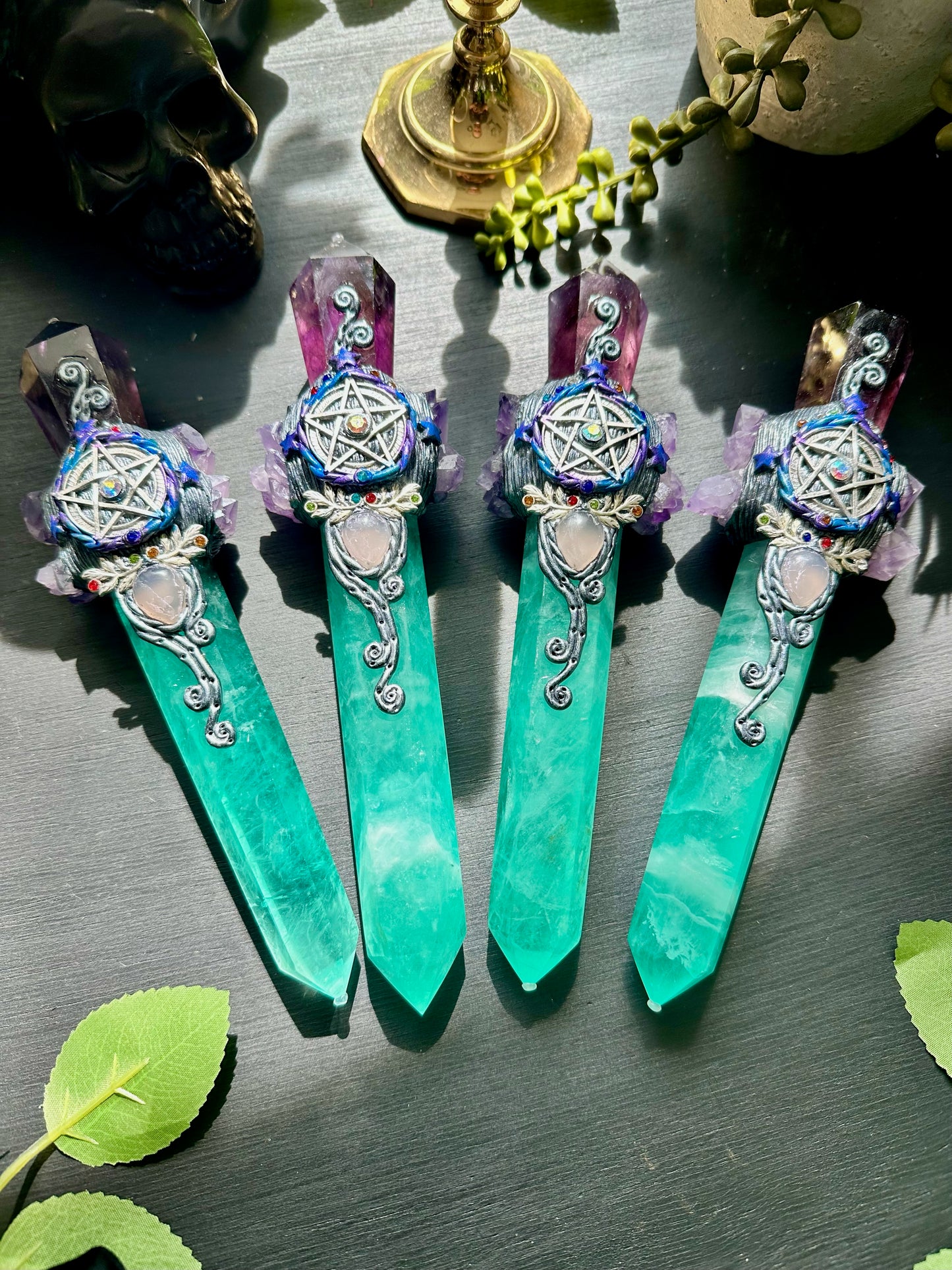 Fluorite Amethyst Wands