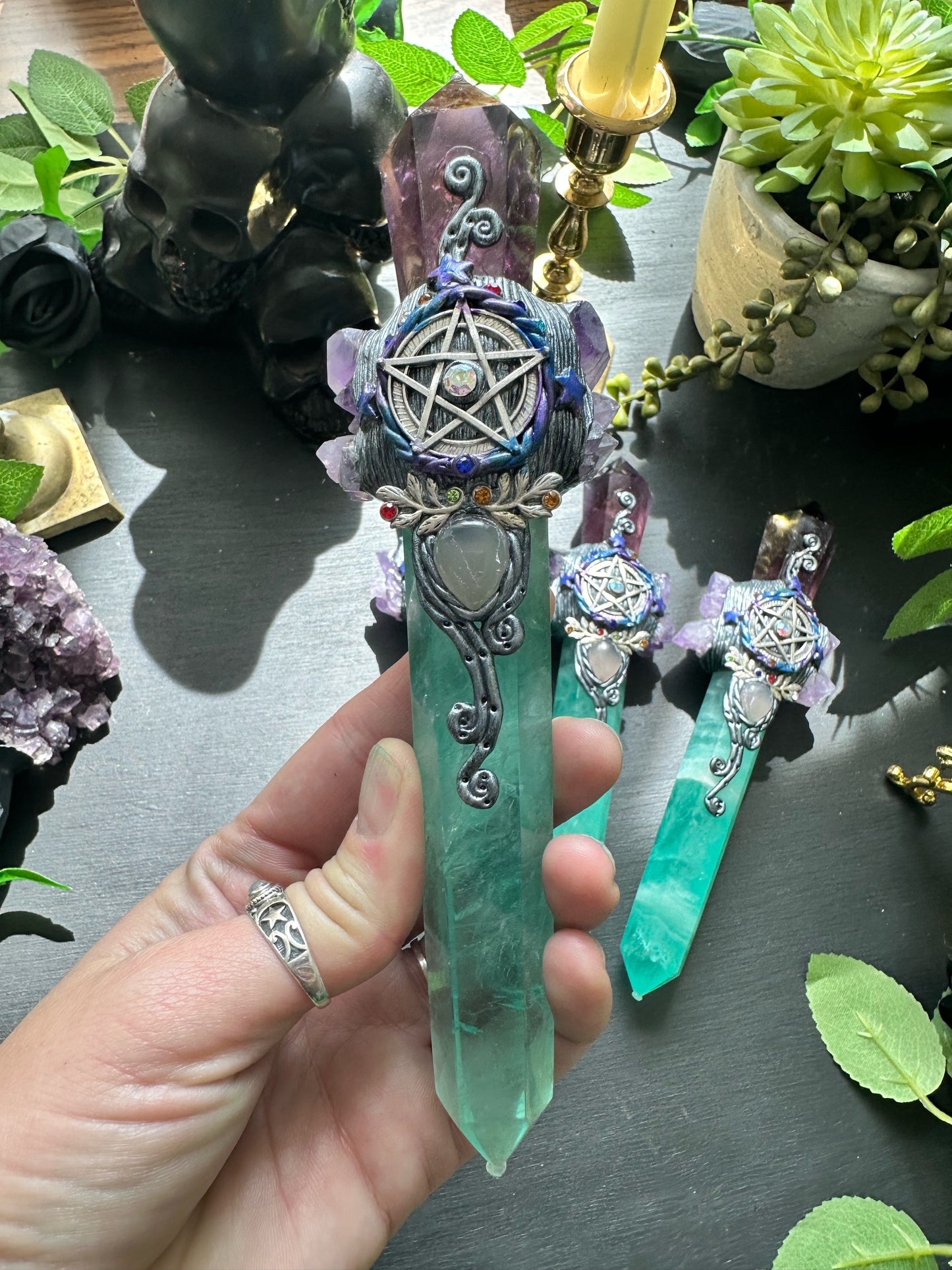 Fluorite Amethyst Wands