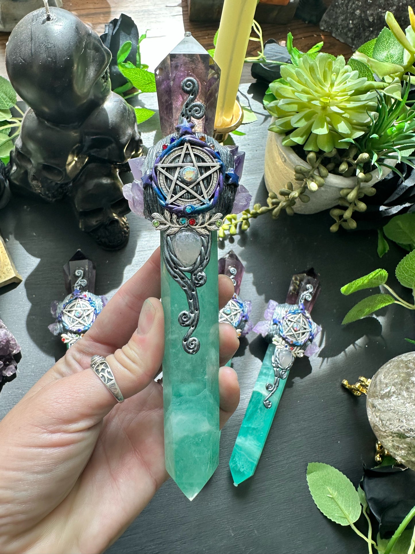 Fluorite Amethyst Wands