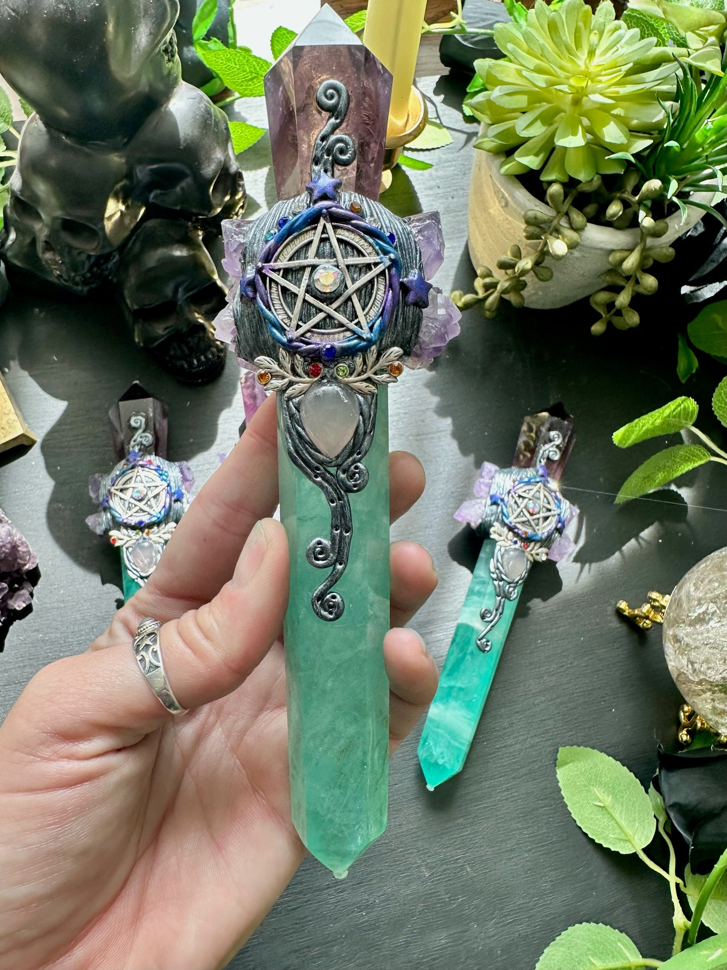 Fluorite Amethyst Wands