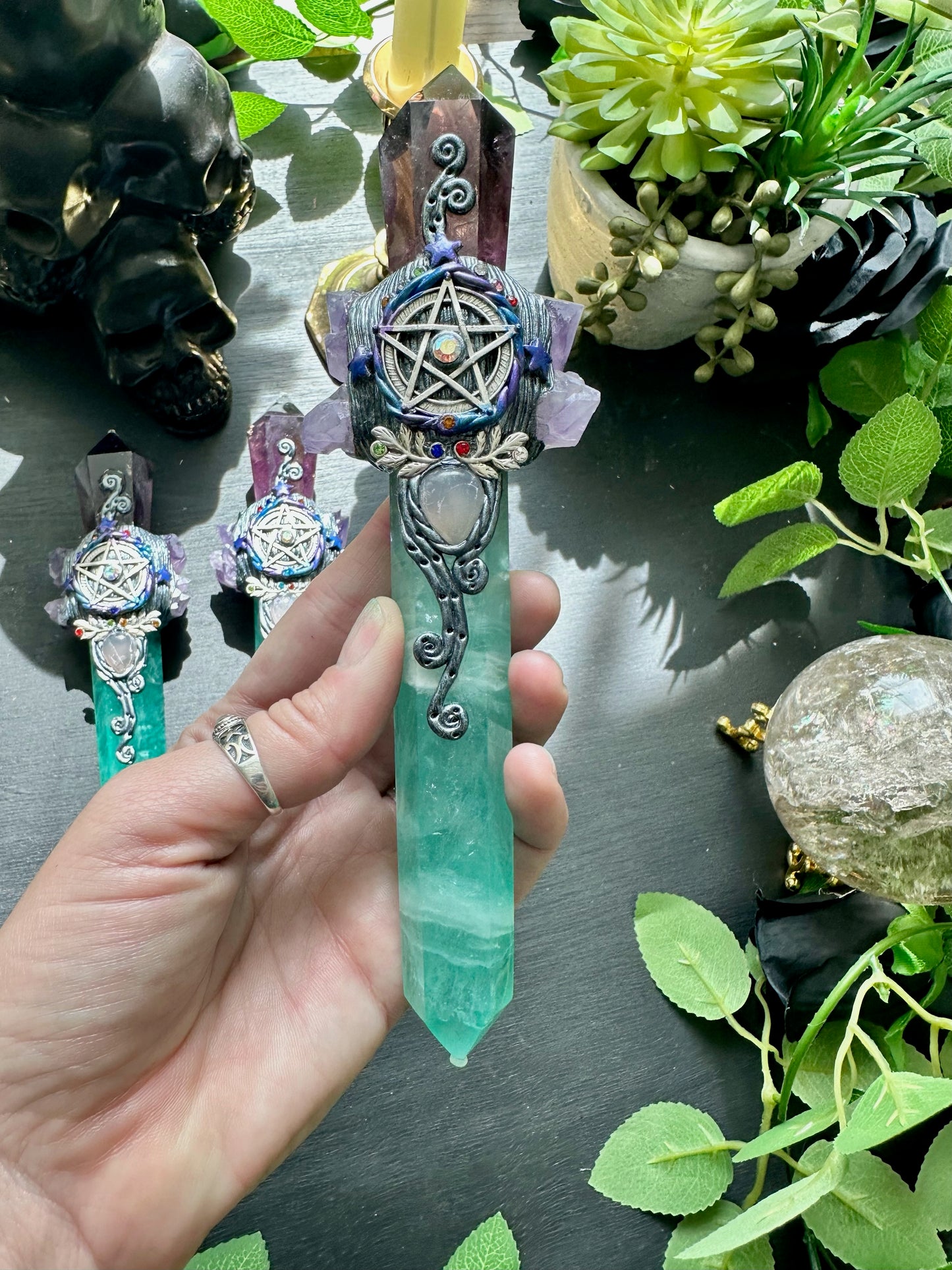 Fluorite Amethyst Wands