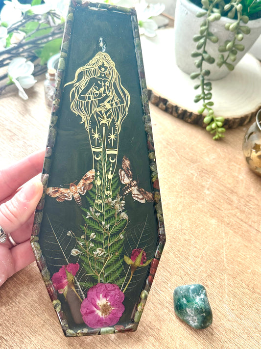 Bloodstone witch incense holder