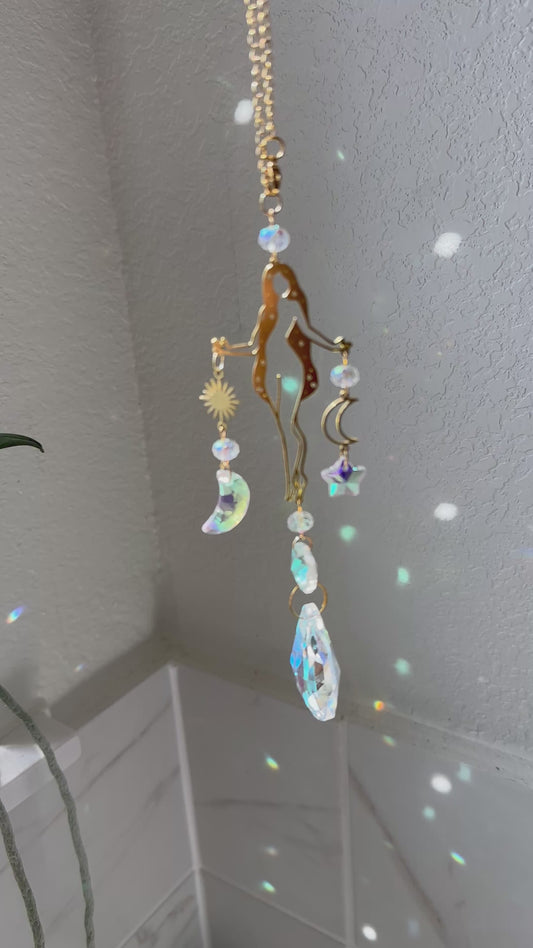 Celestial lady mini sun-catcher