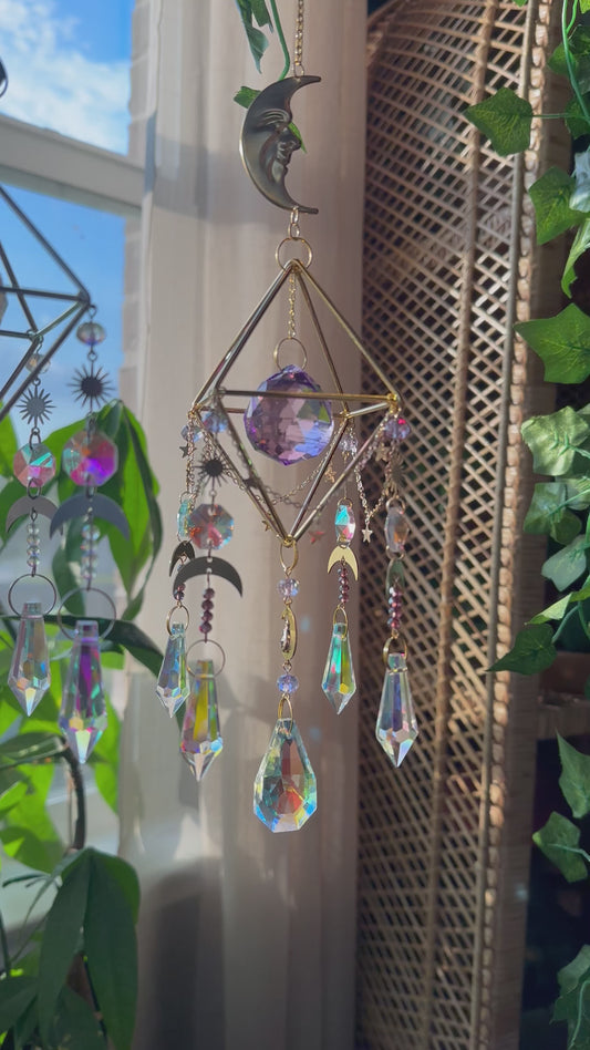 Purple whimsygoth sun-catcher