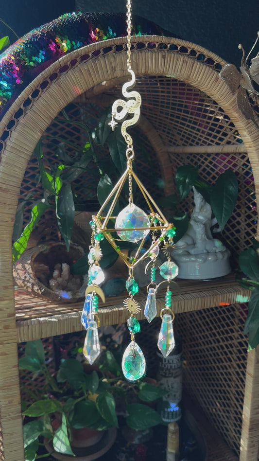 Emerald Serpent Sun catcher